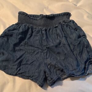Women's Blue soft Denim Shorts
